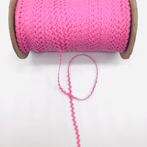 Bright Pink 1/4" 100% Cotton Ric Rac