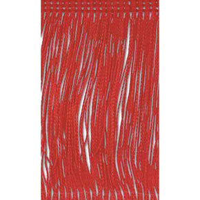 RED 24" RAYON CHAINETTE FRINGE