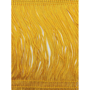 Trimplace Flag Gold 6" Rayon Chainette Fringe