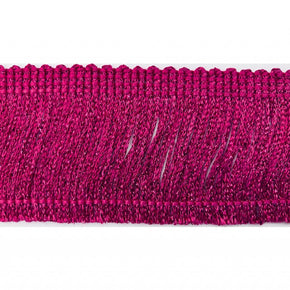 Trimplace Hot Pink Metallic 2" Chainette Fringe