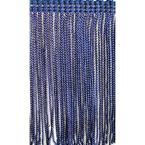Navy 4 Inch Rayon Chainette Fringe