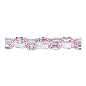 PINK / CLEAR 1/2 INCH SEQUIN TRIM