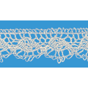 Natural 1 Inch Oval Cluny Lace Edge
