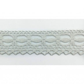 Trimplace White 7/8" Dainty Vintage Cluny Lace