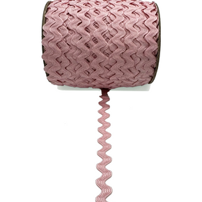 Pink 1/2" (12mm) Ric Rac Trim – Polyester Zig Zag for Sewing, Crafts, Apparel & DIY Decorations - 24 Yards