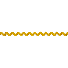 Flag Gold 1/2" (12mm) Ric Rac Trim – Polyester Zig Zag for Sewing, Crafts, Apparel & DIY Decorations
