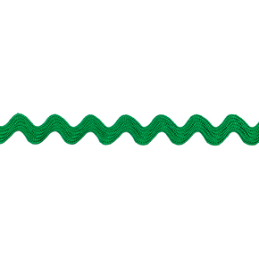Kelly Green 1/2" (12mm) Ric Rac Trim – Polyester Zig Zag for Sewing, Crafts, Apparel & DIY Decorations