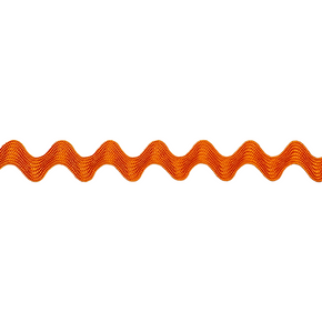Orange 5/8" (16mm) Rayon Ric Rac Trim – Decorative Zig Zag Ribbon for Sewing, Crafts, Costumes & Home Décor – 11 Colors – 15 Yards or 30 Yards