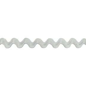 White 5/8" (16mm) Rayon Ric Rac Trim – Decorative Zig Zag Ribbon for Sewing, Crafts, Costumes & Home Décor – 11 Colors – 15 Yards or 30 Yards