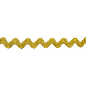 Yellow 5/8" (16mm) Rayon Ric Rac Trim – Decorative Zig Zag Ribbon for Sewing, Crafts, Costumes & Home Décor – 11 Colors – 15 Yards or 30 Yards