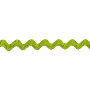 Lime 5/8" (16mm) Rayon Ric Rac Trim – Decorative Zig Zag Ribbon for Sewing, Crafts, Costumes & Home Décor – 11 Colors – 15 Yards or 30 Yards