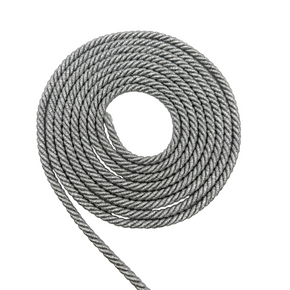 SILVER METALLIC 1/2" JUMBO TWIST CORD - 10 Yards