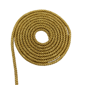 GOLD METALLIC 1/2" JUMBO TWIST CORD - 10 Yards