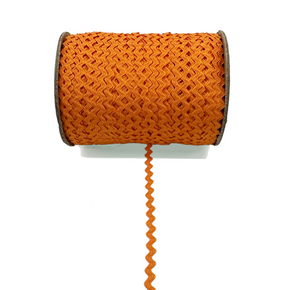 Orange  3/16" (5mm) Baby Ric Rac Trim – Versatile Sewing & Craft Braid – Ideal for Clothing, Quilting, Hair Bows, DIY Crafts - 24 Yards