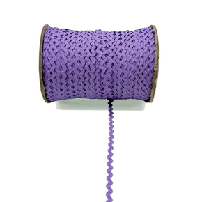 Lilac  3/16" (5mm) Baby Ric Rac Trim – Versatile Sewing & Craft Braid – Ideal for Clothing, Quilting, Hair Bows, DIY Crafts - 24 Yards