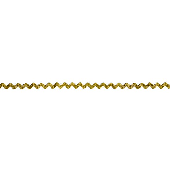 Gold Ric Rac Grahpic Vector Antique Gold 3/16