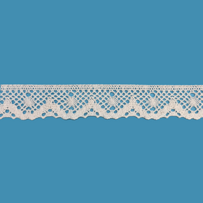 White 1-1/2″ (3.81 cm) Cotton Cluny Lace (Vintage Style)