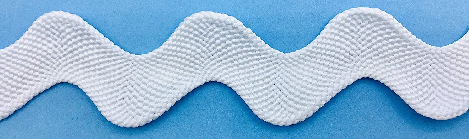 White Jumbo Ric Rac – 1-3/8