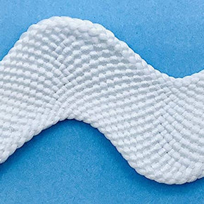 White Jumbo Ric Rac – 1-3/8" (35mm) Wide Zig Zag Sewing Trim – Ric Rac Ribbon for Sewing, Quilting, Costumes, Crafts & Home Décor