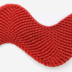 Red Jumbo Ric Rac – 1-3/8" (35mm) Wide Zig Zag Sewing Trim – Ric Rac Ribbon for Sewing, Quilting, Costumes, Crafts & Home Décor