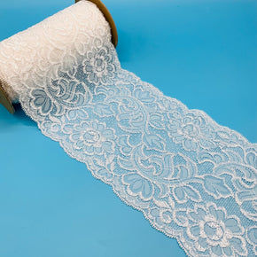 White 7" Lace Galloon - 8 Yards