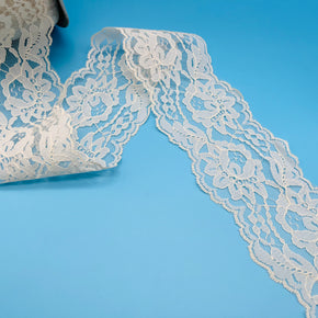 Natural 4" Raschel Lace Galloon - 8 Yards