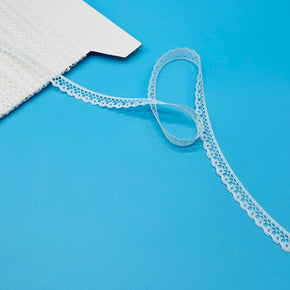 White 3/8" White Baby Lace - 18 Yards