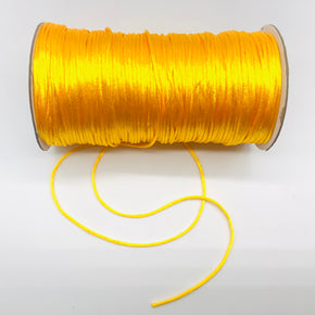 Flag Gold Satin Cord Rattail Chinese Knot 2mm - 100 Yards