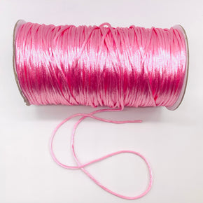 Pink Satin Cord Rattail Chinese Knot 2mm - 100 Yards