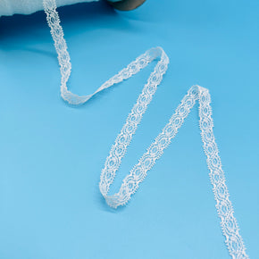 White 1/2" Pico Edge Baby Galloon - 18 Yards