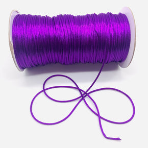 Purple Satin Cord Rattail Chinese Knot 2mm - 100 Yards