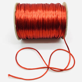 Rust Satin Cord Rattail Chinese Knot 2mm - 100 Yards