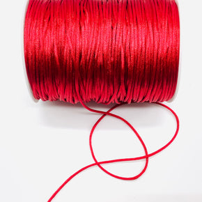 Dark Red Satin Cord Rattail Chinese Knot 2mm - 100 Yards (Copy)