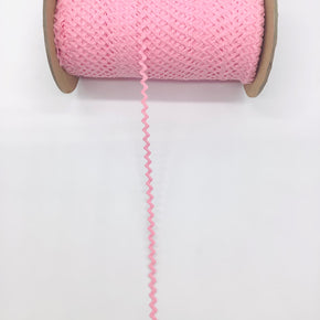 Pink 1/4" 100% Cotton Ric Rac