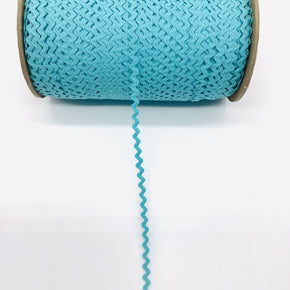 Aqua 1/4" 100% Cotton Ric Rac