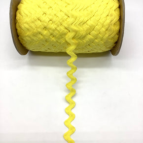 Canary 3/4" 100% Cotton Ric Rac - 25 Yards