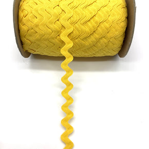 Yellow 5/8" 100% Cotton Ric Rac