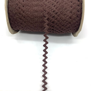 Dark Brown 1/2" 100% Cotton Ric Rac