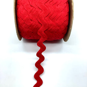 Scarlet 1-1/8" 100% Cotton Jumbo Ric Rac - 10 Yards