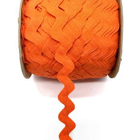 Orange 1-1/8" 100% Cotton Jumbo Ric Rac - 10 Yards