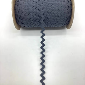Dark Grey 9/16" 100% Cotton Ric Rac