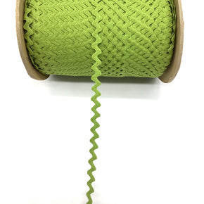 Olive 3/8" 100% Cotton Ric Rac - 25 Yards