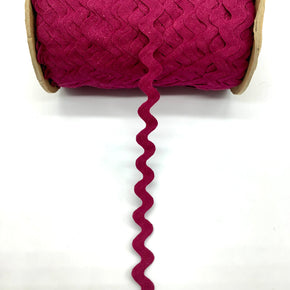 Wine 3/4" 100% Cotton Ric Rac - 25 Yards