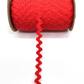 Scarlet 3/4" 100% Cotton Ric Rac - 25 Yards