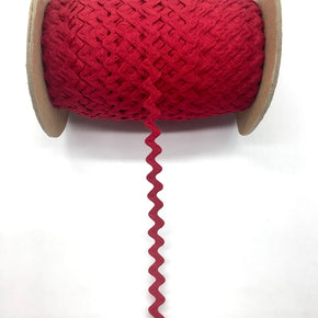 Red 1/2" 100% Cotton Ric Rac