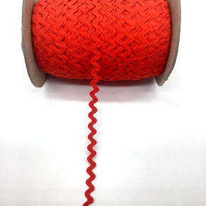 Geranium Red 1/2" 100% Cotton Ric Rac