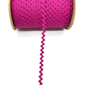 Magenta 3/8" 100% Cotton Ric Rac - 25 Yards