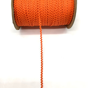 Orange 3/16" 100% Cotton Baby Ric Rac - 25 Yards
