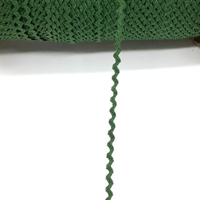 Moss 3/16" 100% Cotton Baby Ric Rac - 25 Yards