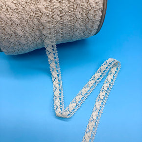 Natural 5/8" 100% Cotton Heart Cluny - 15 Yards